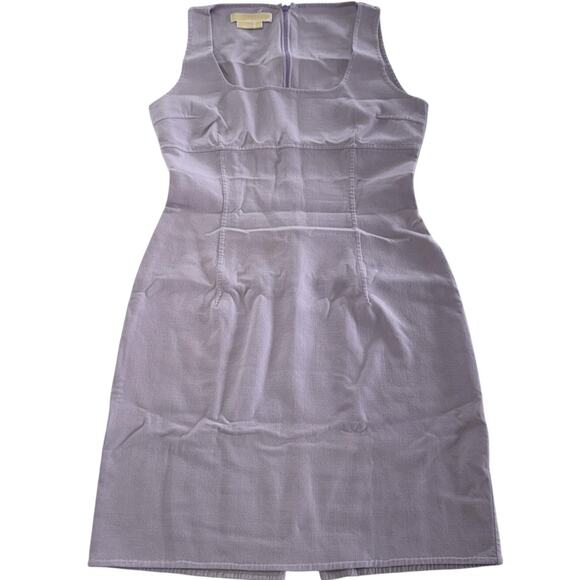 Michael Kors Dress Womens 4 Purple Sleeveless Sheath Wool Blend Made In Italy - Picture 1 of 7